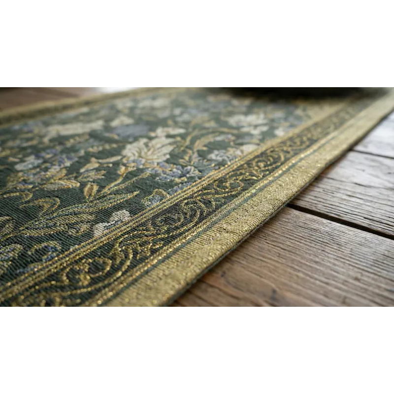 Christmas Table Runner - VIKAMA Art Deco Floral Table Runner