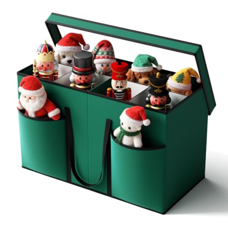 Nutcracker Figurine - Christmas Figurine Storage Box and Nutcracker
