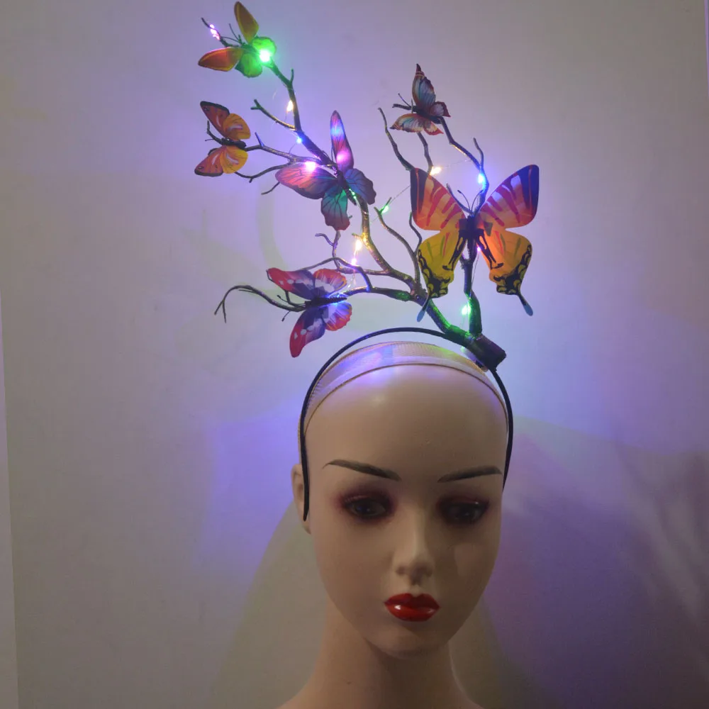 Reindeer Antlers Headband - Flower Reindeer Antler Headband Light Up
