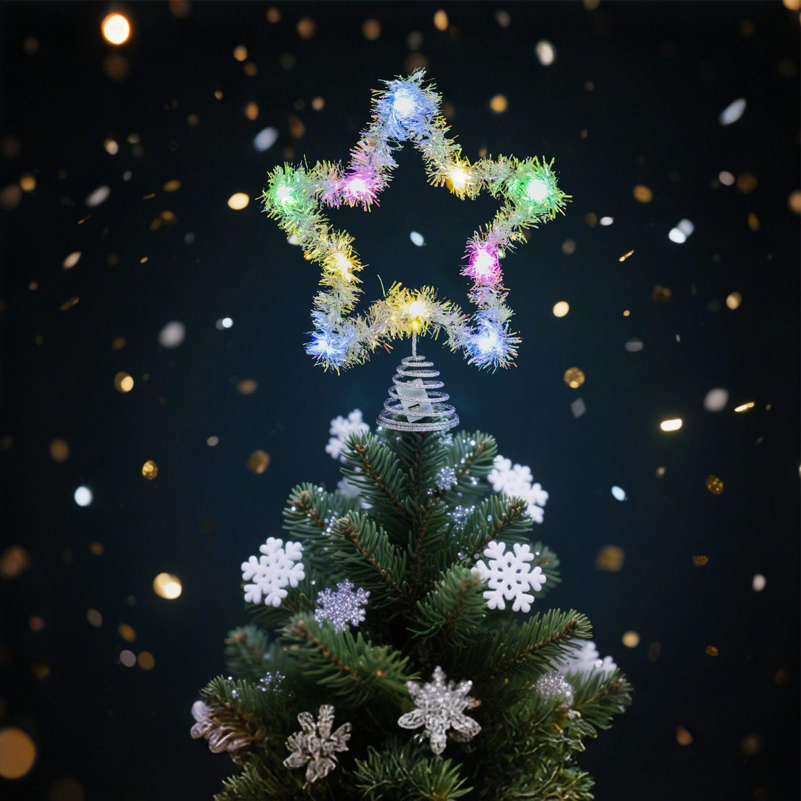 Star Tree Topper - Christmas Tree Topper Star Shaped Xmas