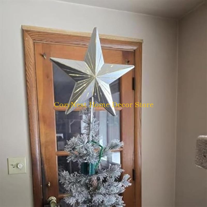 Star Tree Topper - 92MF Plastic Star Shaped Christmas Tree