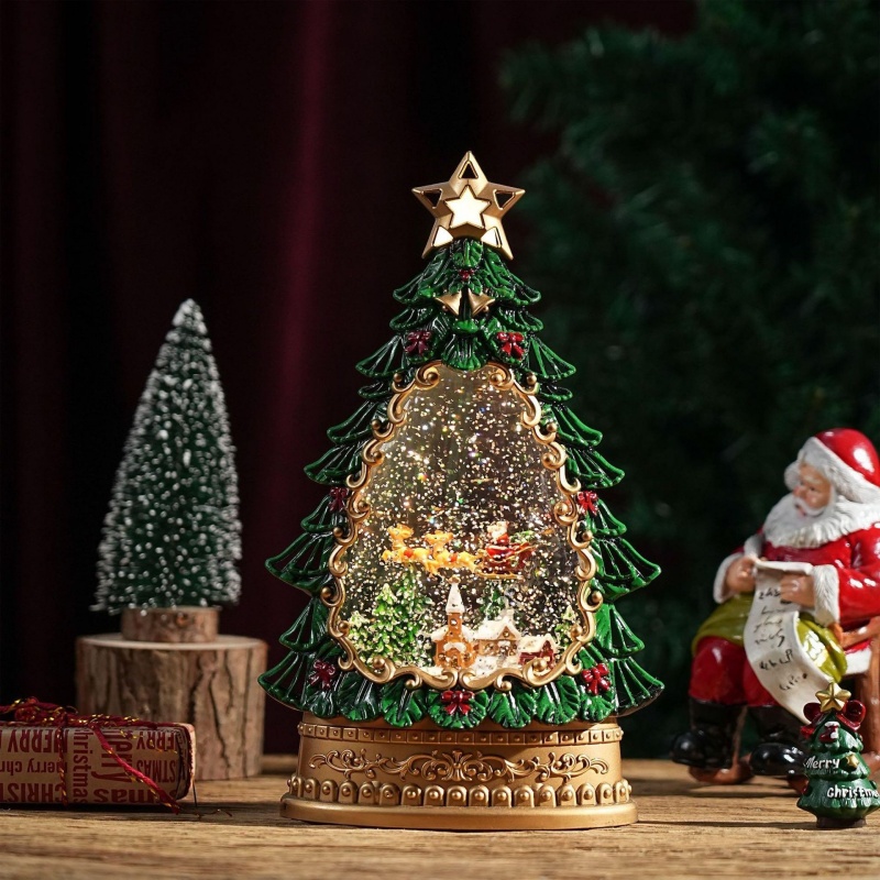 Snow Globe Musical - Snow Globe Music Box Christmas Santa