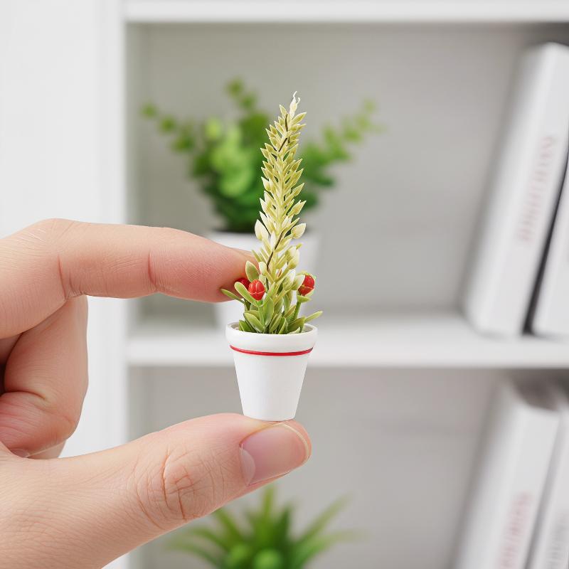 Christmas Tree Artificial - Mini Christmas Potted Tree Model 1/12