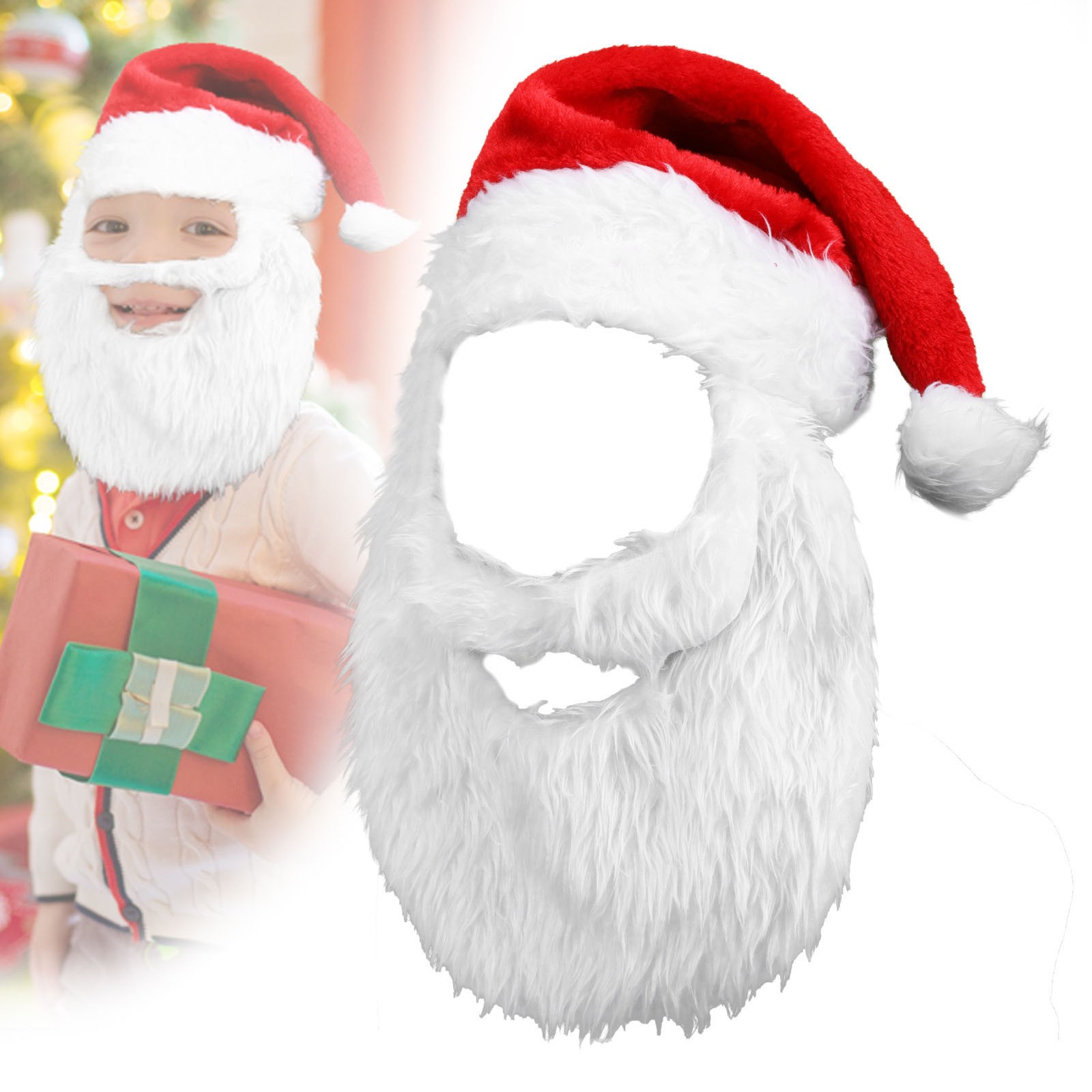 Santa Hat Plush - New Adults Ball Plush Christmas Hat