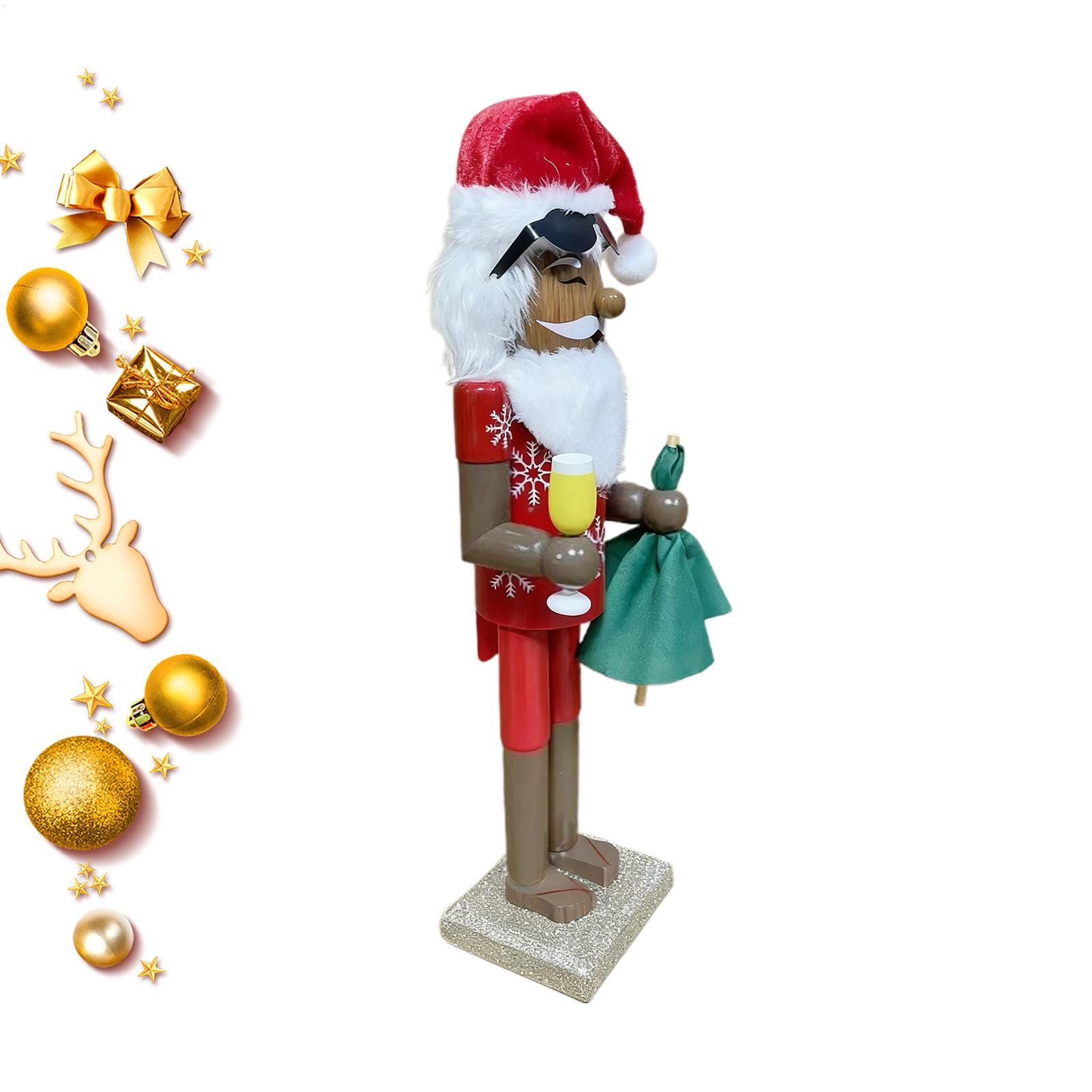 Nutcracker Figurine - Nutcracker Decor Christmas African Santa Traditional