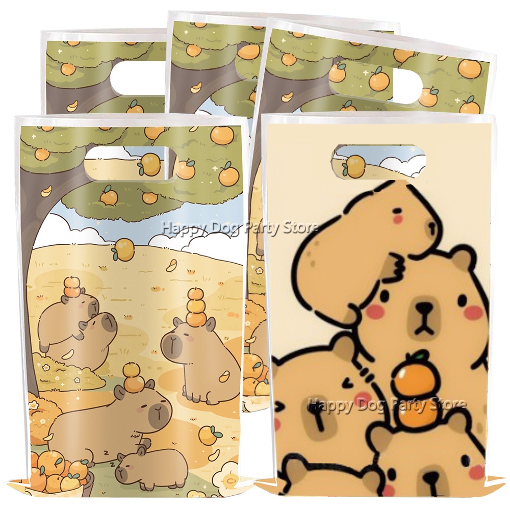 Gift Box Wrap Set - Cartoon Capybara Party Supplies Animal Capybara