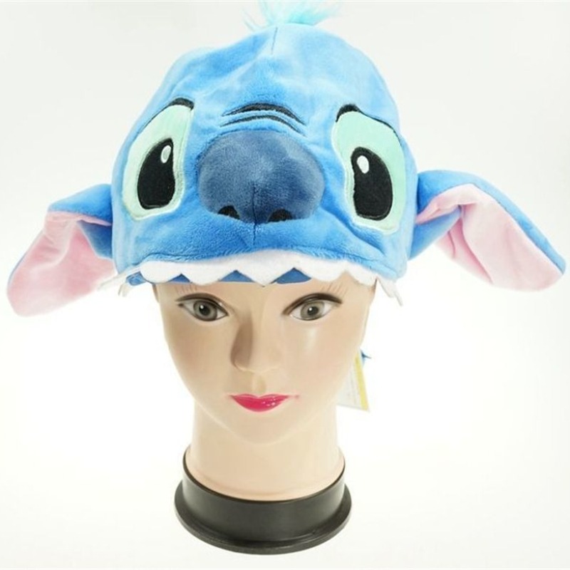 Santa Hat Plush - Cartoon Anime Stitch Plush Hat Winnie