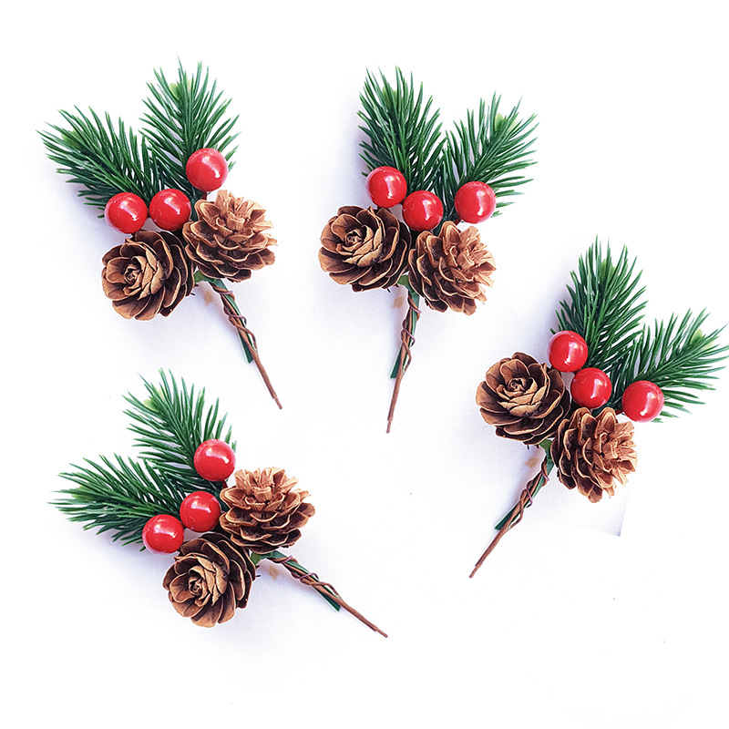 Christmas Tree Artificial - 10pcs Set of Artificial Pine Cones