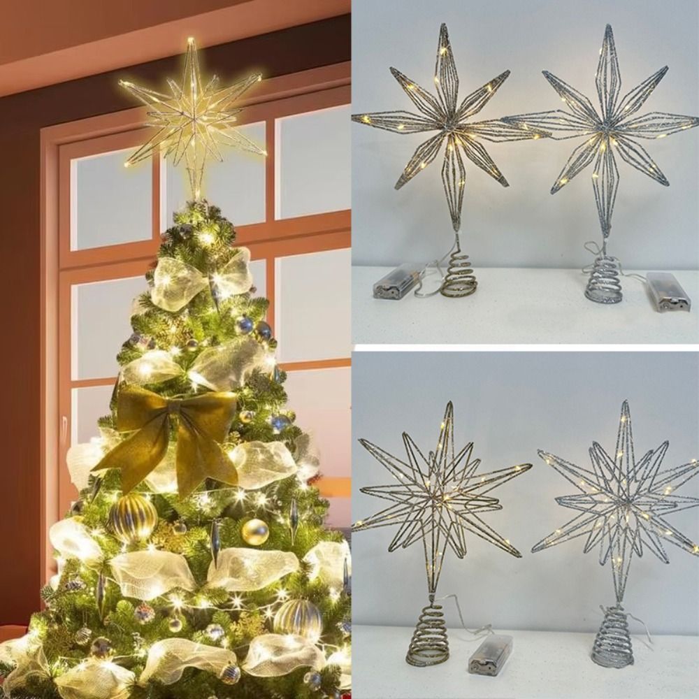 Star Tree Topper - Star Christmas Tree Topper LED Light