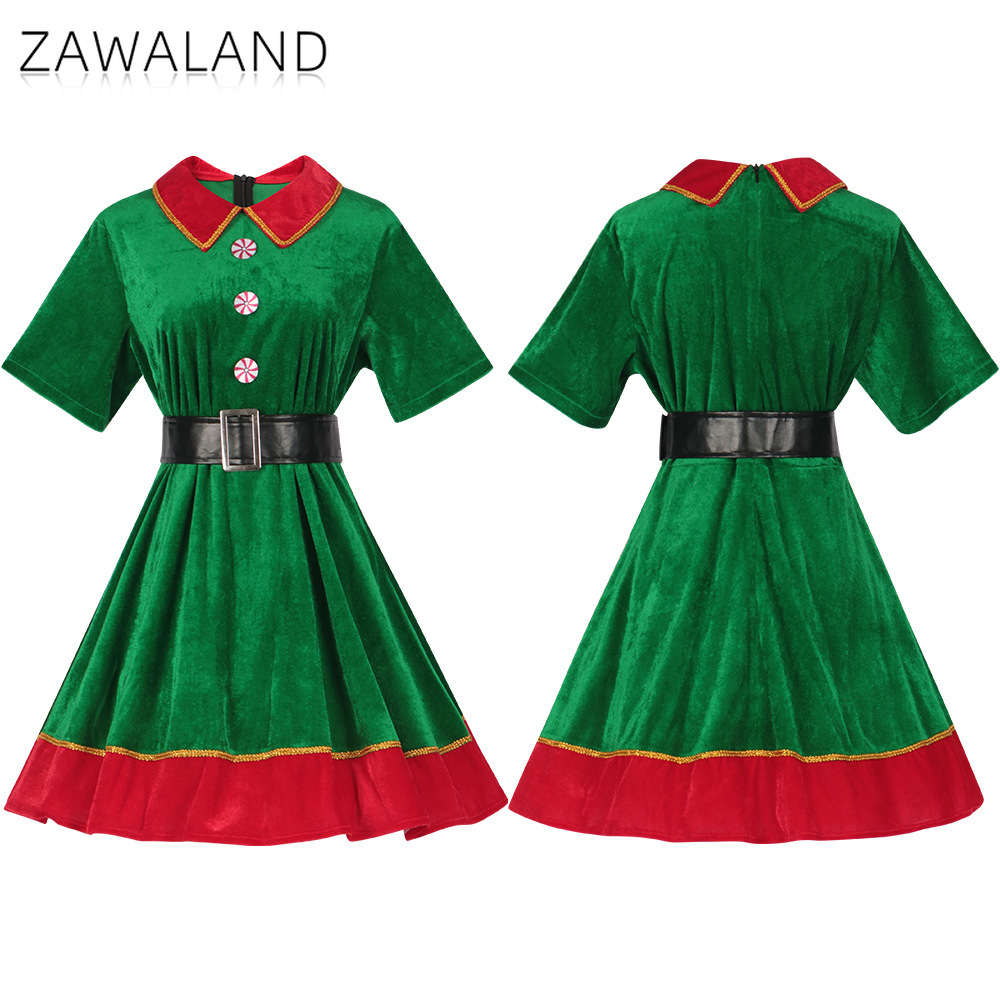 Elf Costume Christmas - Christmas Elf Cosplay Costume Woman Green