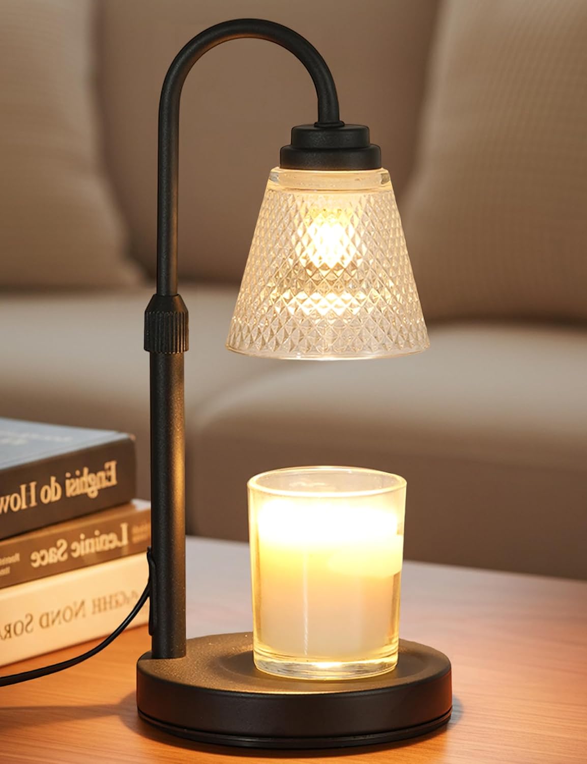Holiday Candle Set - Candle Warmer Lamp with Timer Dimmer,