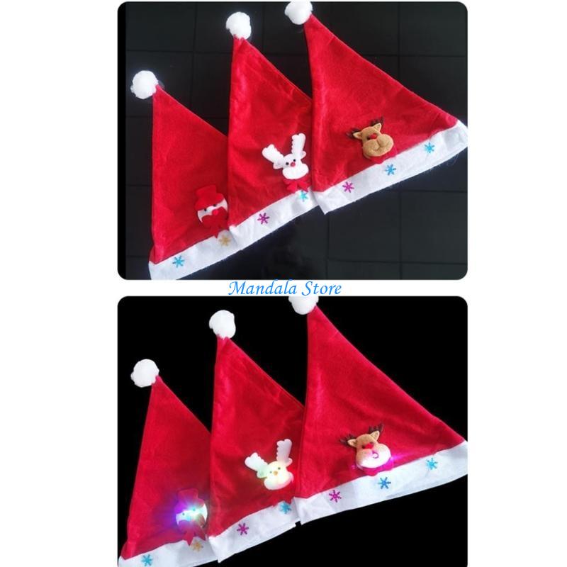 Santa Hat Plush - U2JC Red Plush Santa Hat Women