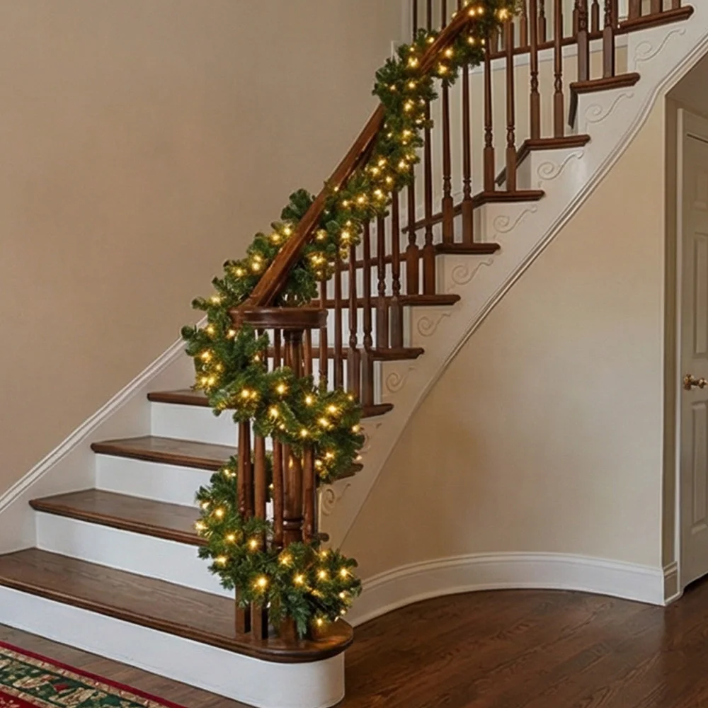 2.7M Artificial Green Christma - Christmas Wreath Fake recension och pris