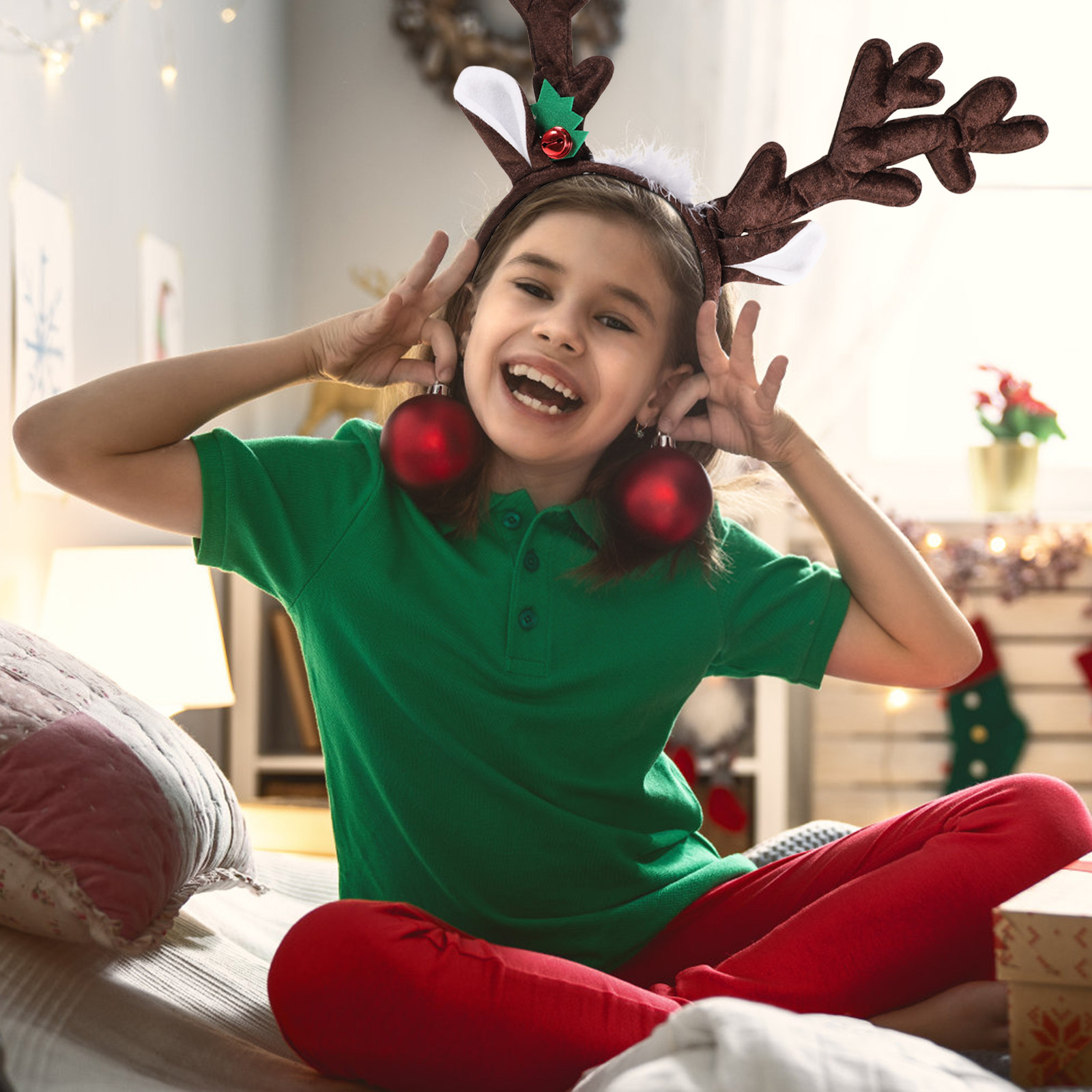 Reindeer Antlers Headband Chri - Reindeer Antlers Headband recension och pris