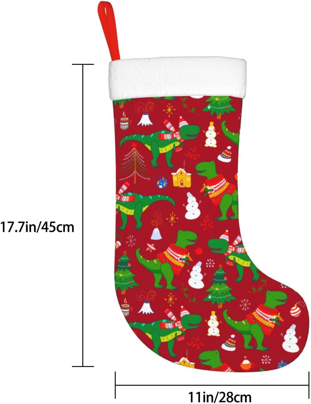Cute Christmas Dinosaur Christ - Christmas Stocking Hanging recension och pris