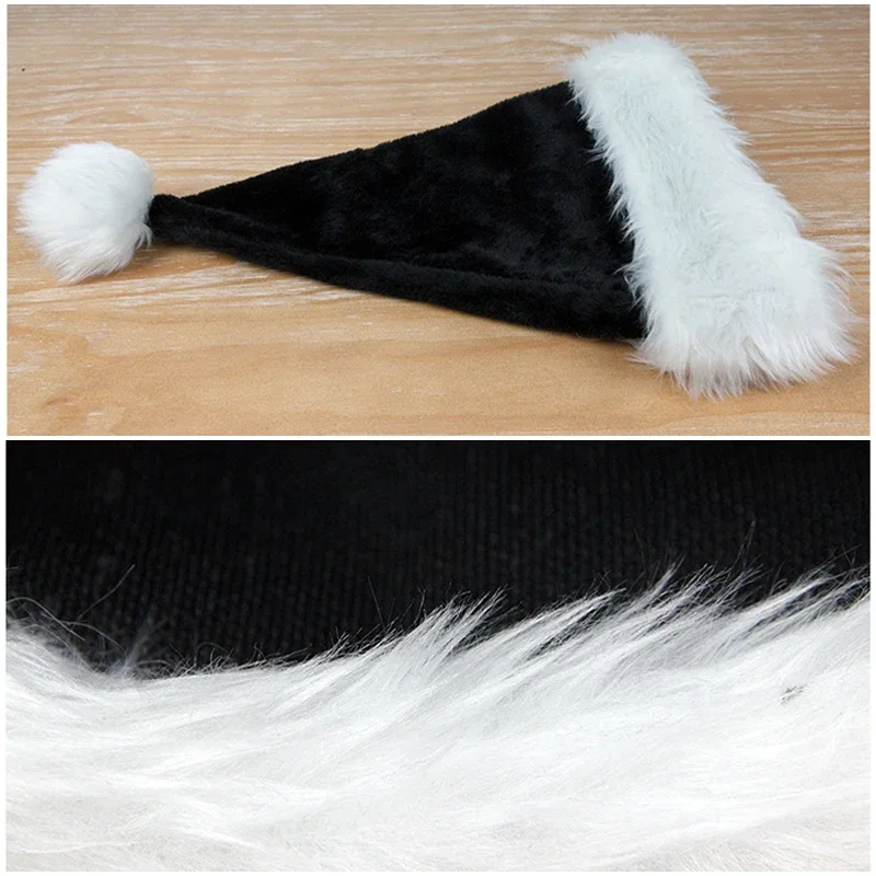 Unisex Xmas Black Plush Christ - Santa Hat Plush recension och pris