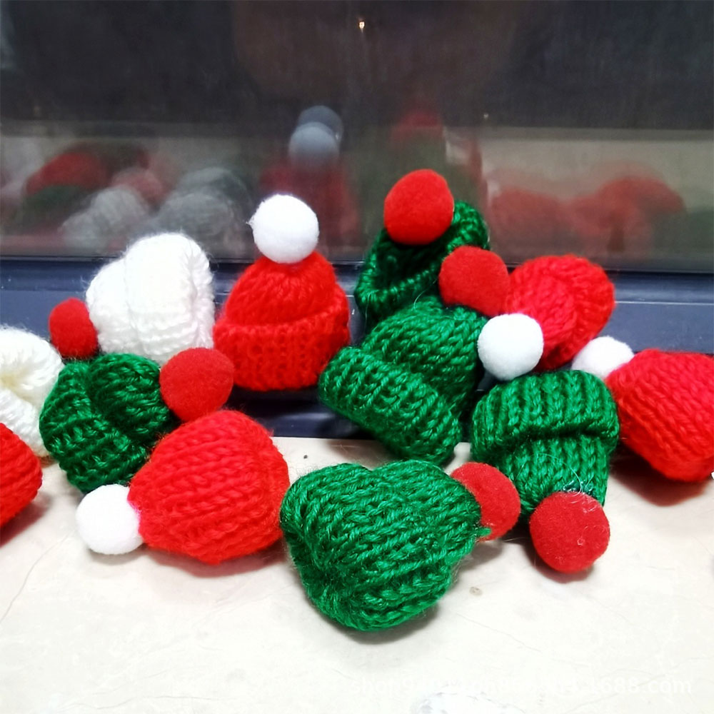 10Pcs 3.5x5cm Mini Christmas K - Santa Hat Plush recension och pris