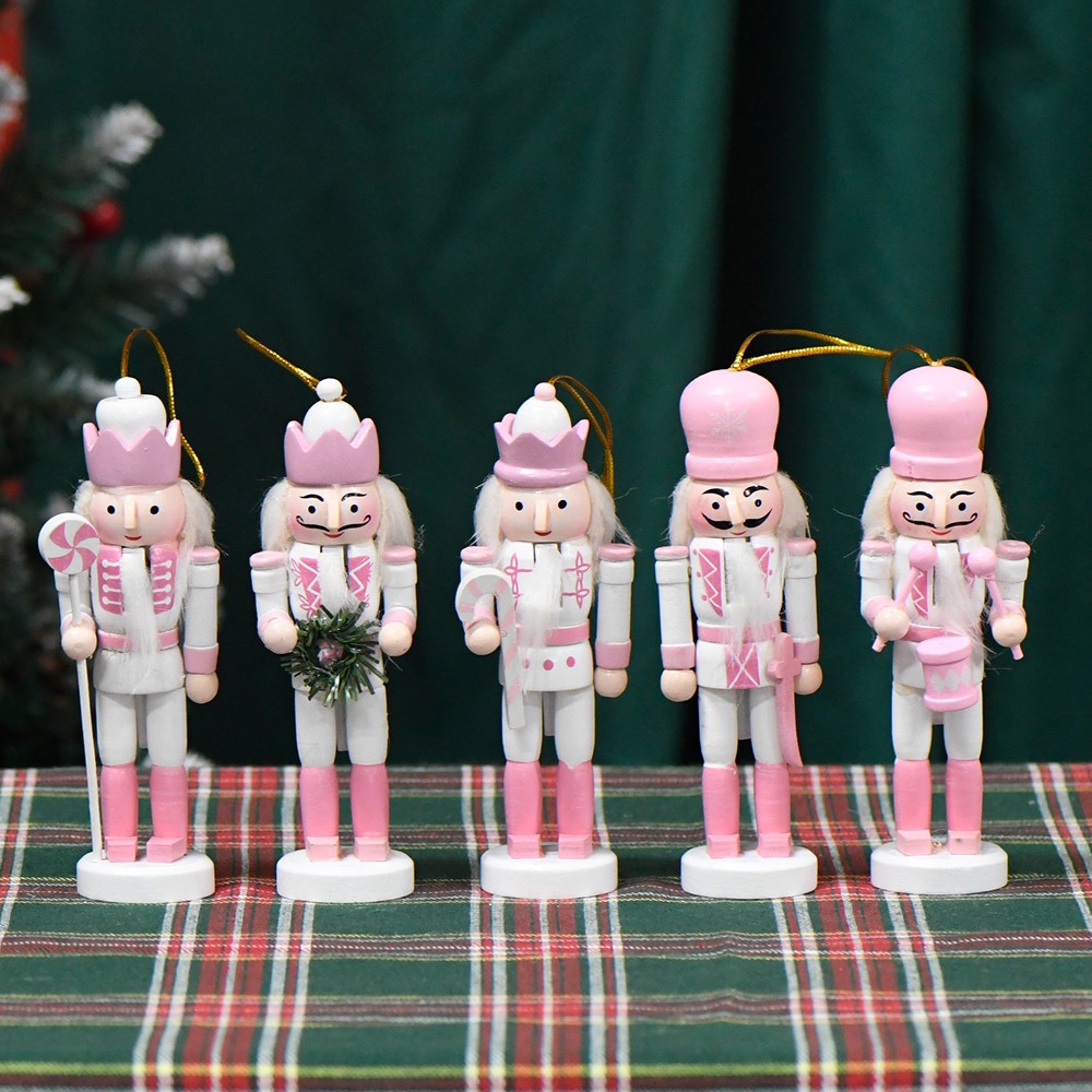 5PCS Macarone Powder Christmas - Nutcracker Figurine recension och pris