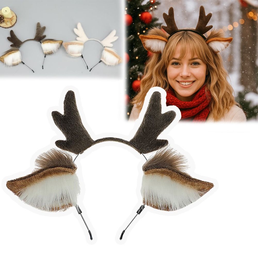 Unisex Deer Ears Reindeer Antl - Reindeer Antlers Headband recension och pris