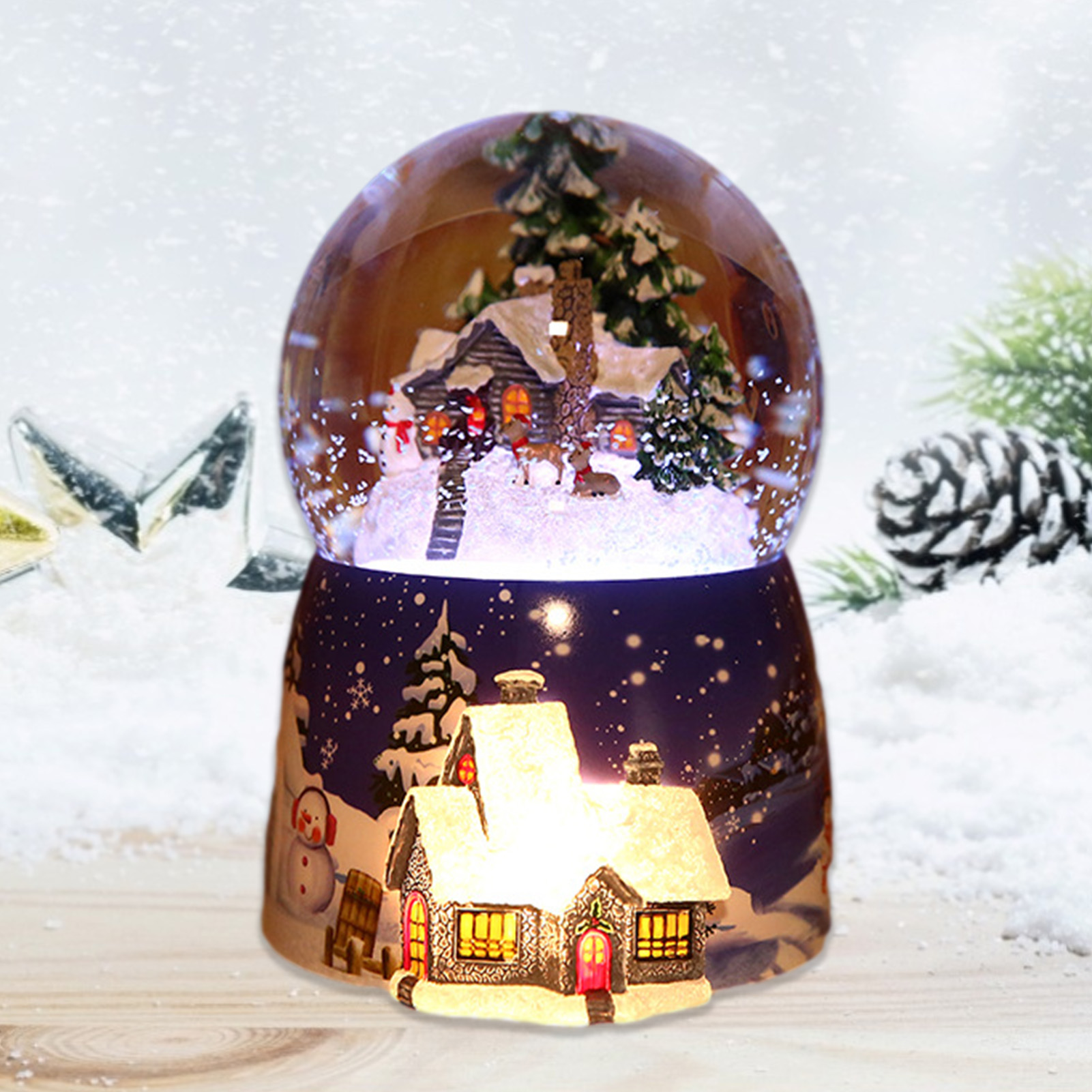 1 Pcs Resin Music Box Crystal  - Snow Globe Musical recension och pris
