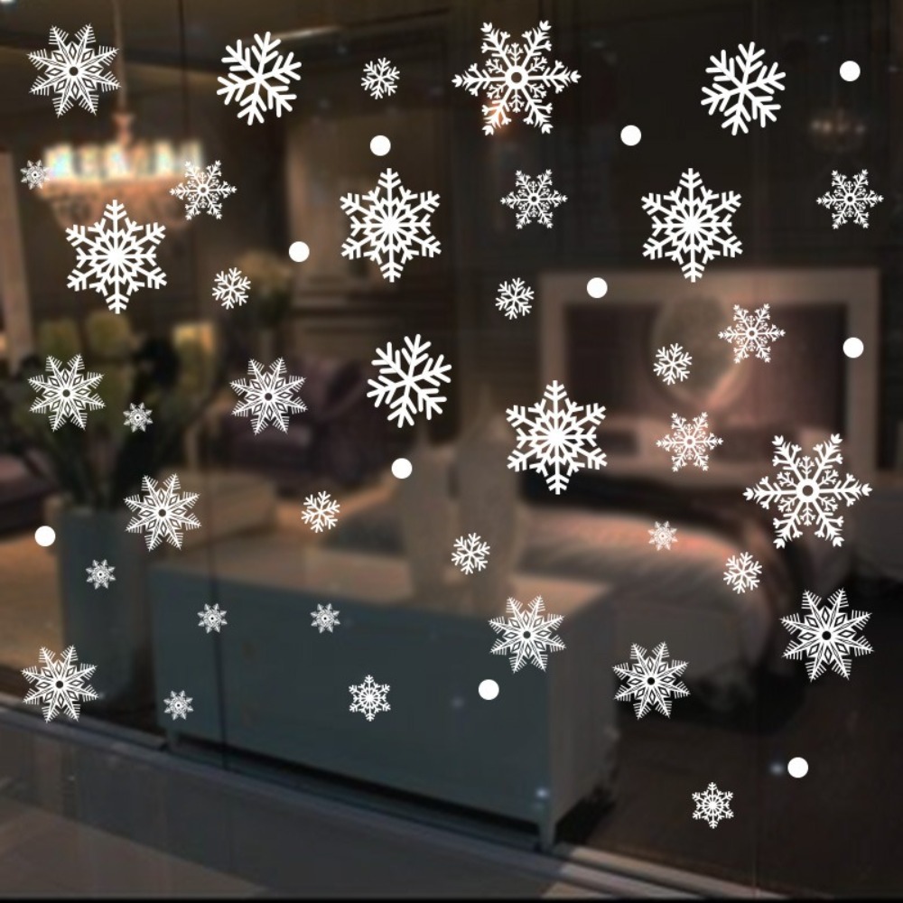 30pcs PVC Christmas Snowflakes - Snowflake Window Decal recension och pris