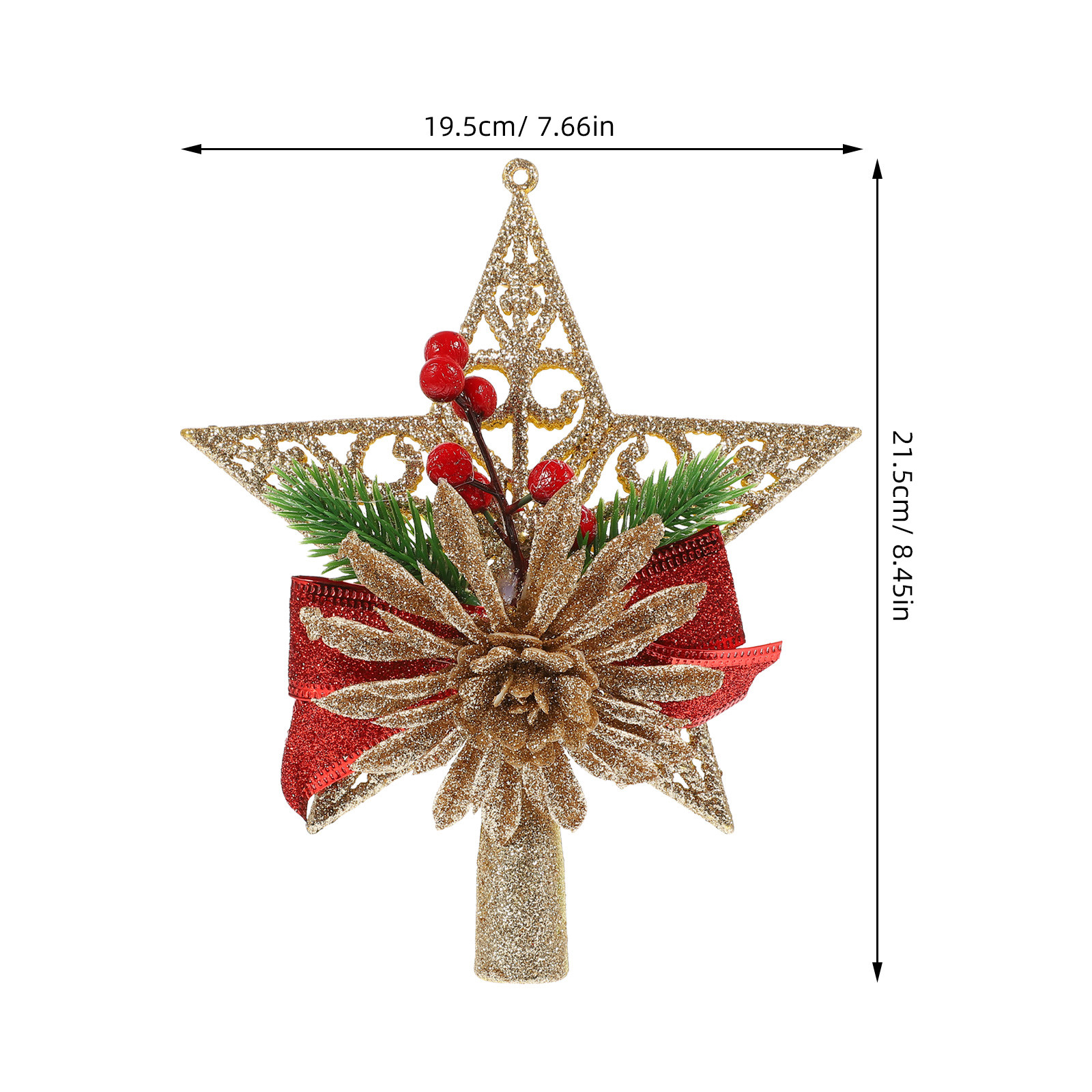 1pc Christmas Tree Topper Exqu - Star Tree Topper recension och pris