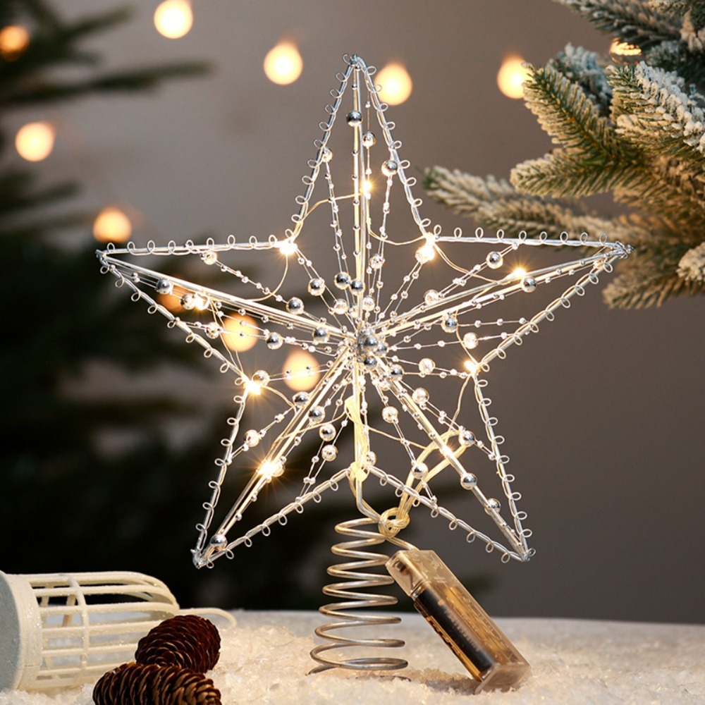 Gold/Silver LED Christmas Tree - Star Tree Topper recension och pris