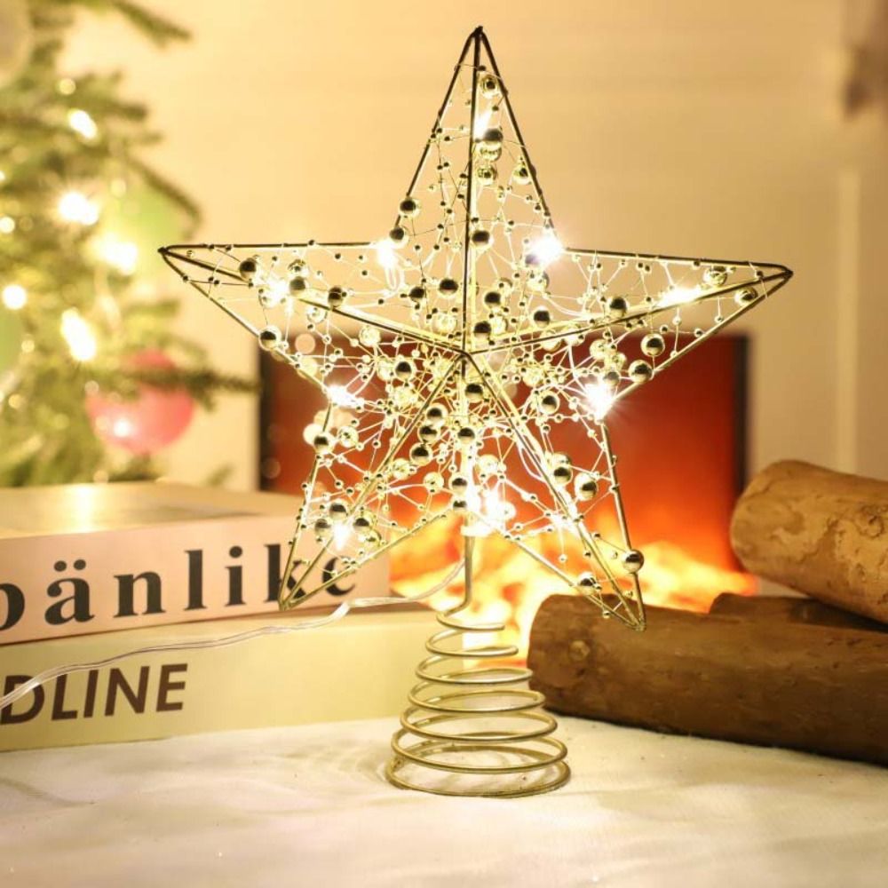 Gold/Silver LED Christmas Tree - Star Tree Topper recension och pris