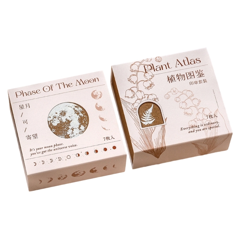 Block Seal Set 7 Piece Boxed P - Gift Box Wrap Set recension och pris