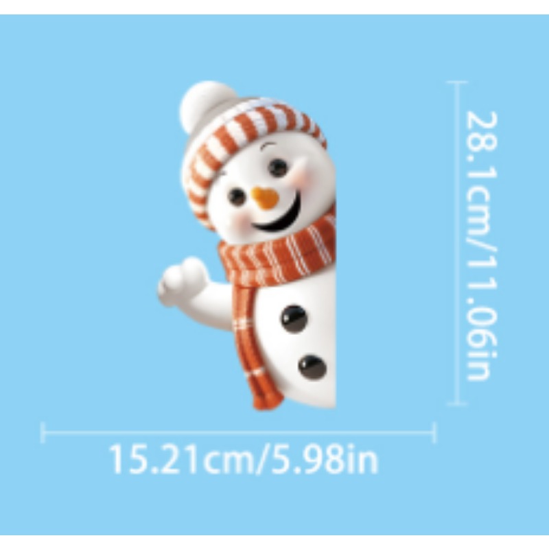 Snowman Snowflake Elk Christma - Snowflake Window Decal recension och pris
