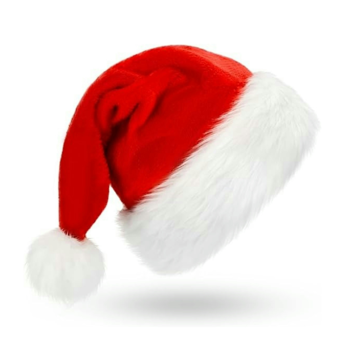 Fluffy Red Santa Hats Set with - Santa Hat Plush recension och pris