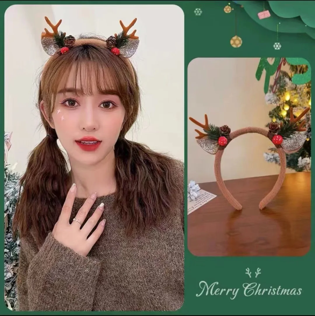 Christmas Headband Reindeer An - Reindeer Antlers Headband recension och pris