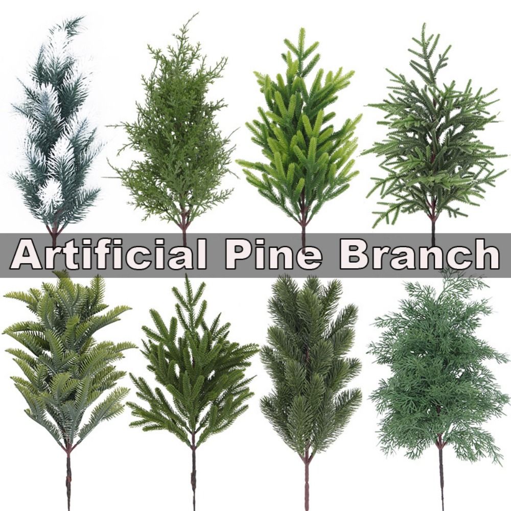 Green Artificial Pine Branch C - Christmas Wreath Fake recension och pris