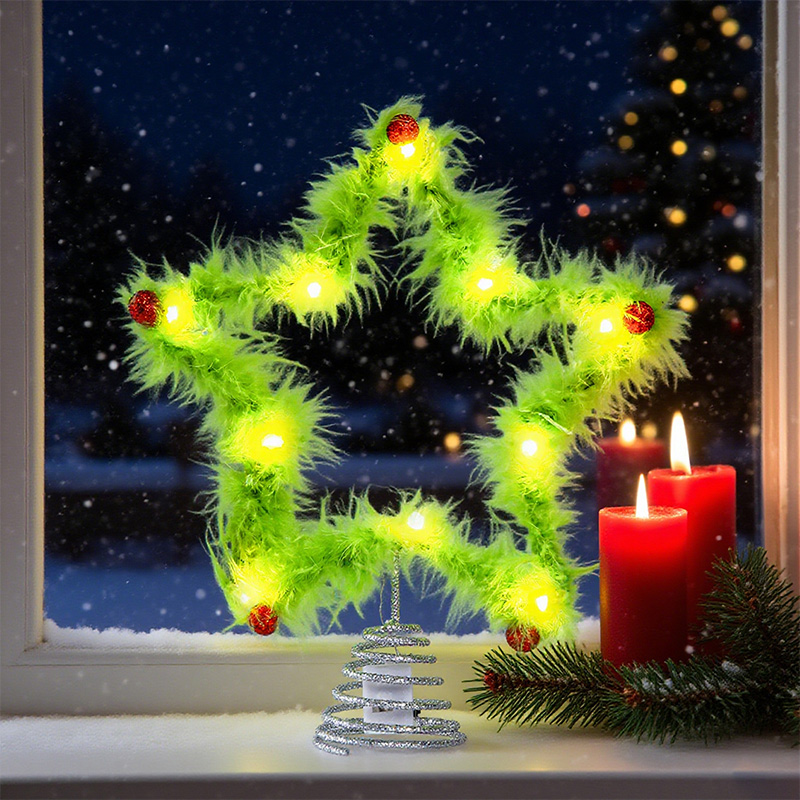 Plush Five-pointed Star Twisty - Star Tree Topper recension och pris