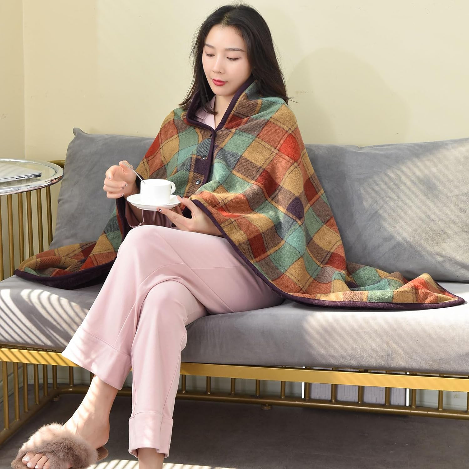 Wearable Blanket Throw Plush F - Christmas Throw Blanket recension och pris