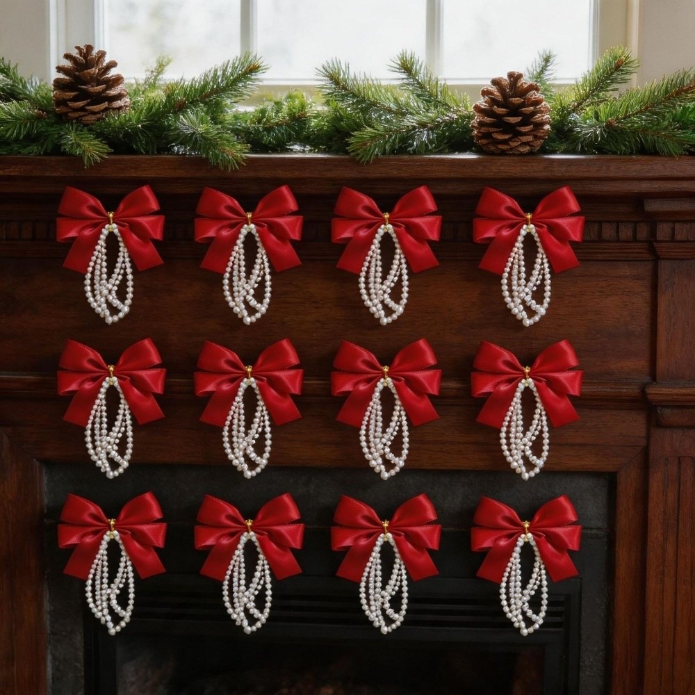 12pcs Set Christmas Tree Bows  - Gift Box Wrap Set recension och pris