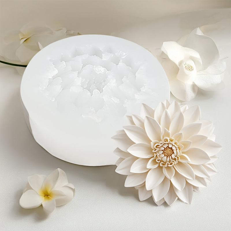 Lotus Flower Silicone Mold，For - Holiday Candle Set recension och pris