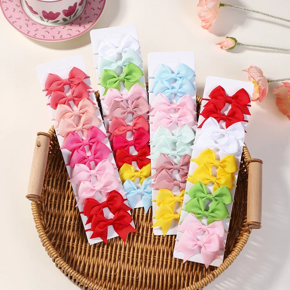 10Pcs Bows Elastic Hair rubber - Ribbon Bow Gift recension och pris