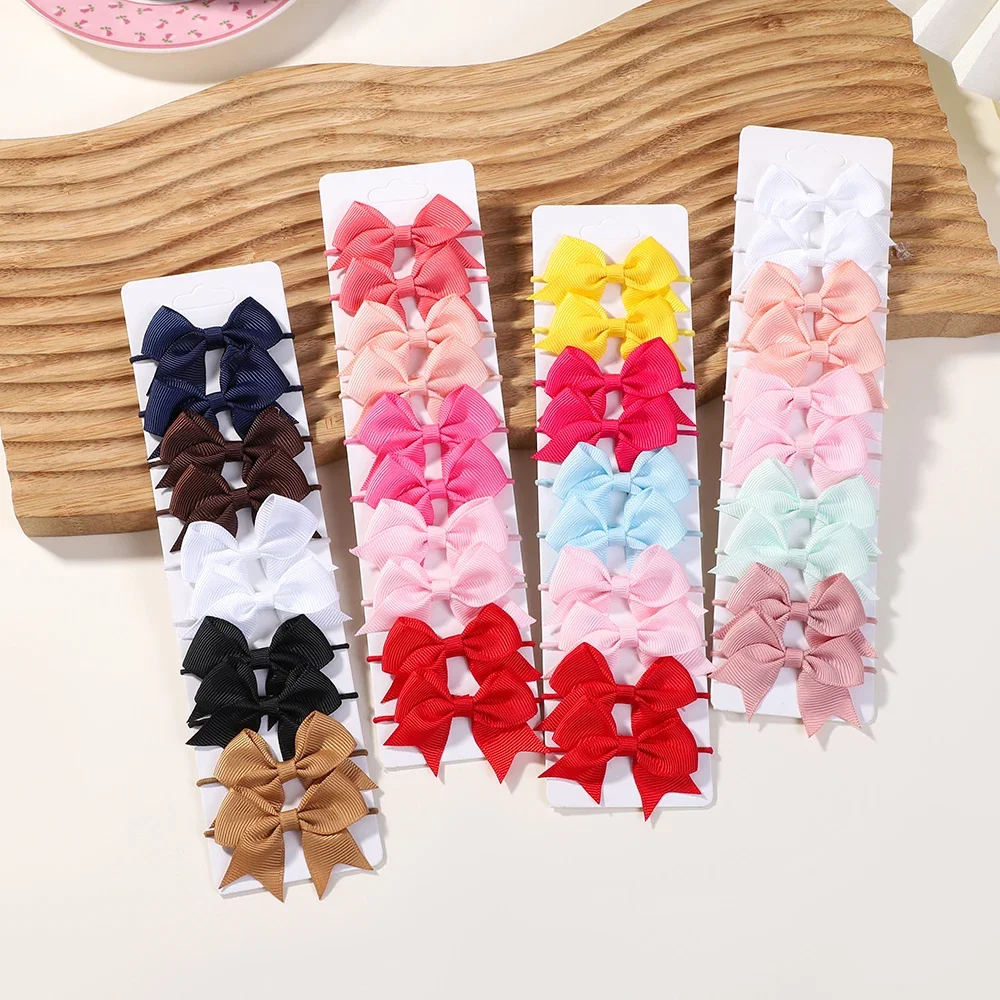 10Pcs Bows Elastic Hair rubber - Ribbon Bow Gift recension och pris