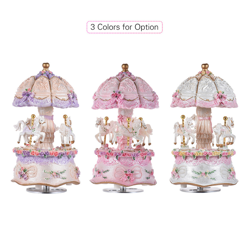 Luxury Dream 3-Horse Rotating  - Snow Globe Musical recension och pris