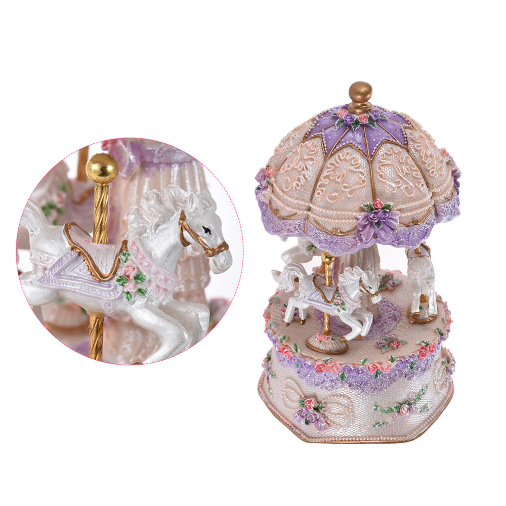 Luxury Dream 3-Horse Rotating  - Snow Globe Musical recension och pris