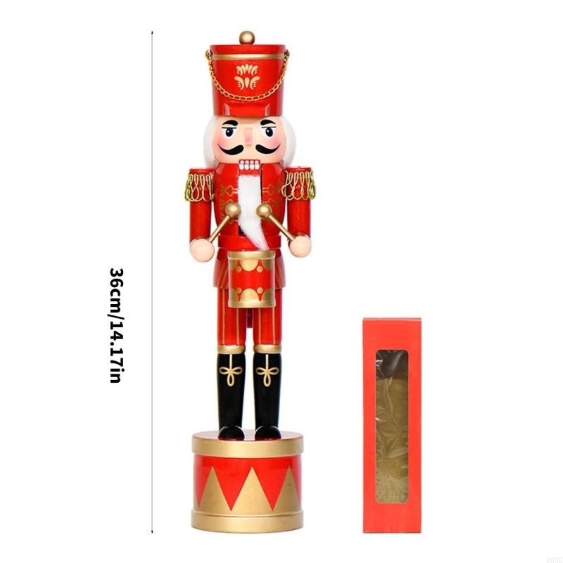 36Cm Wooden Nutcrackers Drum S - Nutcracker Figurine recension och pris