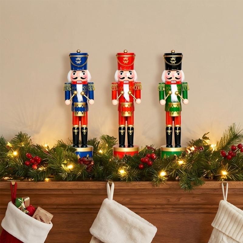 36Cm Wooden Nutcrackers Drum S - Nutcracker Figurine recension och pris