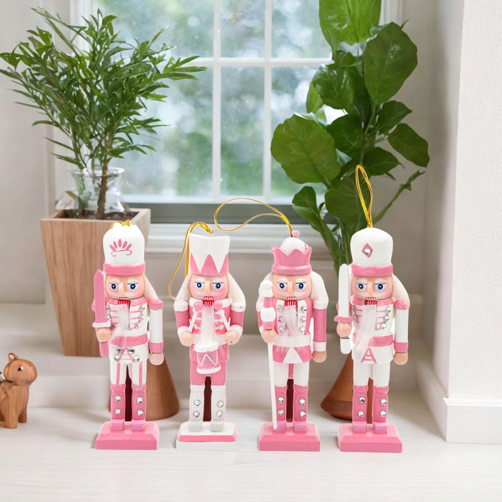 4x Wooden Nutcracker Soldier F - Nutcracker Figurine recension och pris