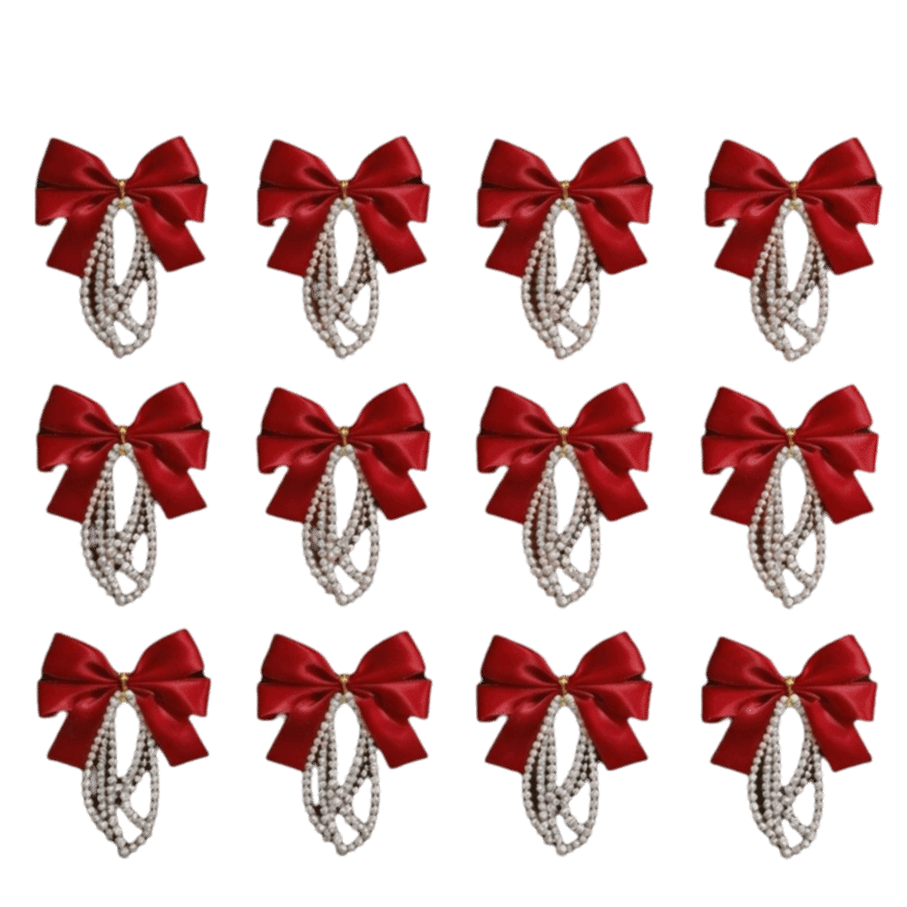 12pcs Set Christmas Tree Bows  - Gift Box Wrap Set recension och pris