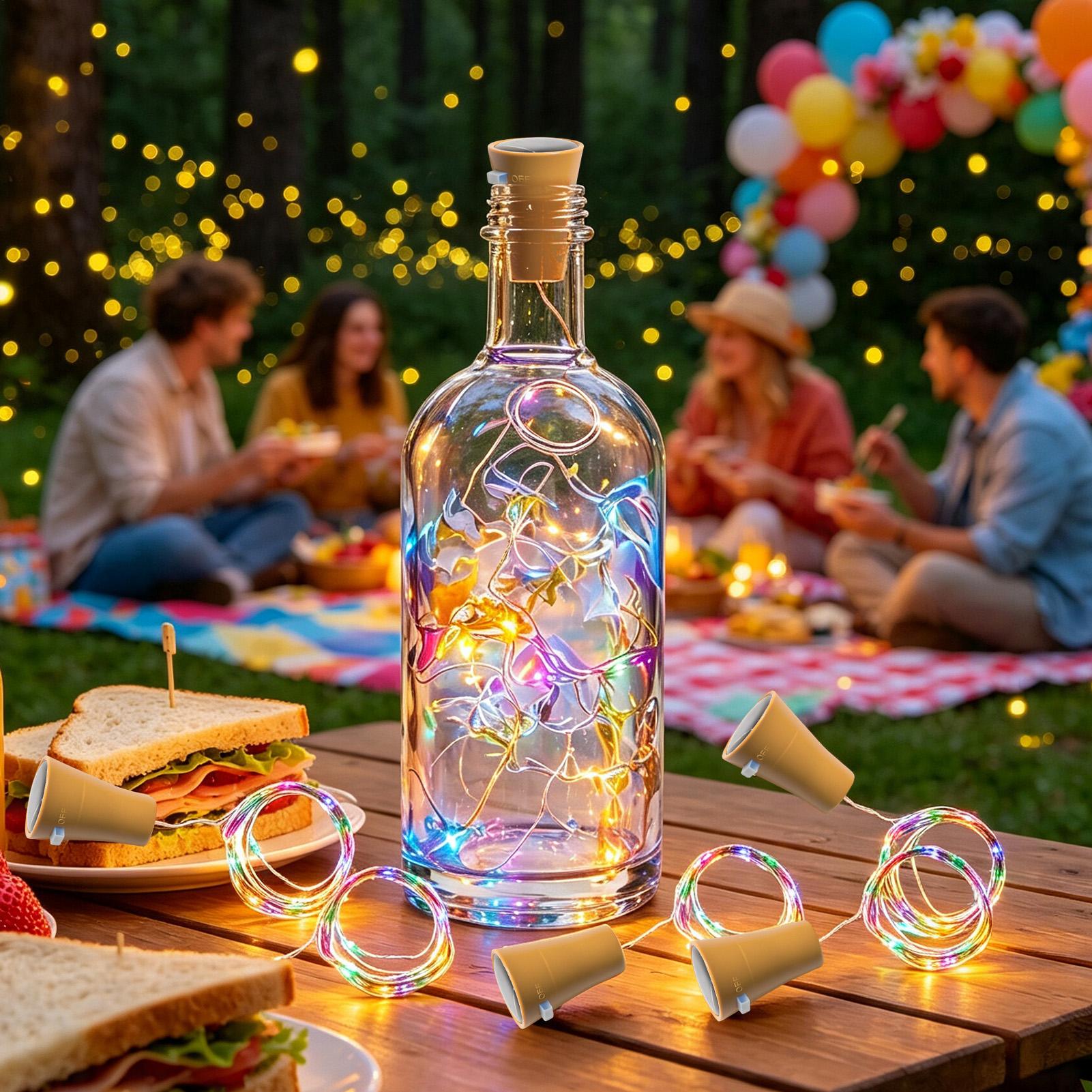 Solar Wine Bottle Lights LED W - Led Fairy String Lights recension och pris