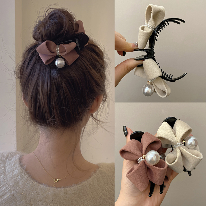 1PC Beautiful New Pearl Bow Ti - Ribbon Bow Gift recension och pris