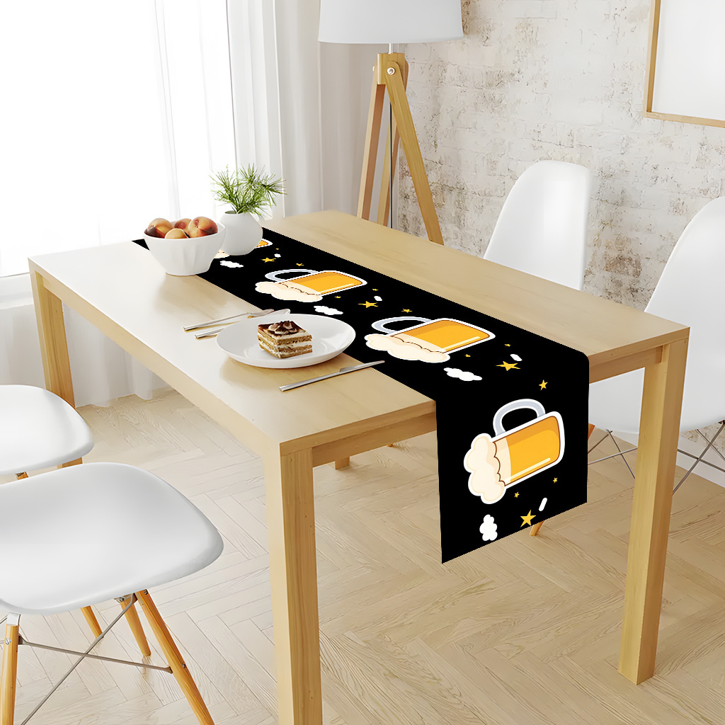 1pc 2D Flat Printed Table Runn - Christmas Table Runner recension och pris