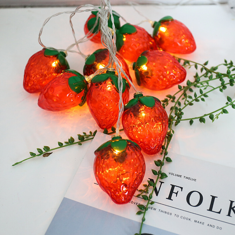 6.5FT 10LEDS Strawberry String - Led Fairy String Lights recension och pris