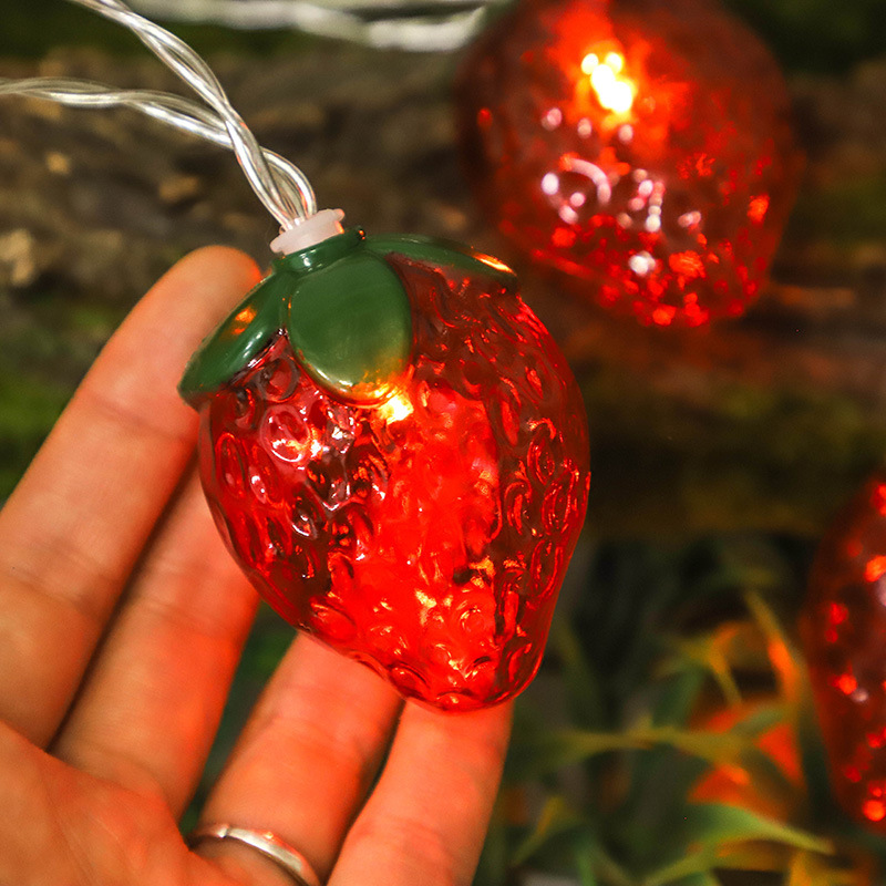 6.5FT 10LEDS Strawberry String - Led Fairy String Lights recension och pris